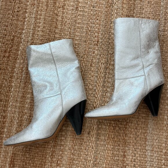 Isabel Marant Silver Boots - Picture 1 of 4